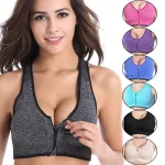 Front zipper bra