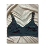 Plain genji cotton bra