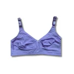 Plain genji cotton bra