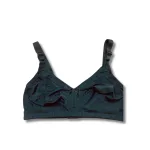 Plain genji cotton bra