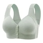 Padded front button bra