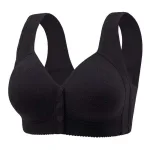 Padded front button bra
