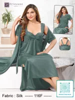 Premium Silk Nighty Set for Women