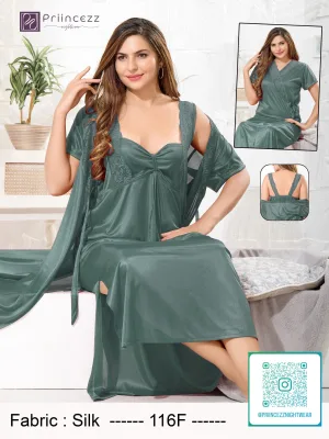 Premium Silk Nighty Set for Women