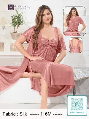 Premium Silk Nighty Set for Women